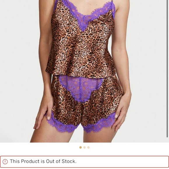 Victoria's Secret Other - Cropped Silk & Lace Cami Set